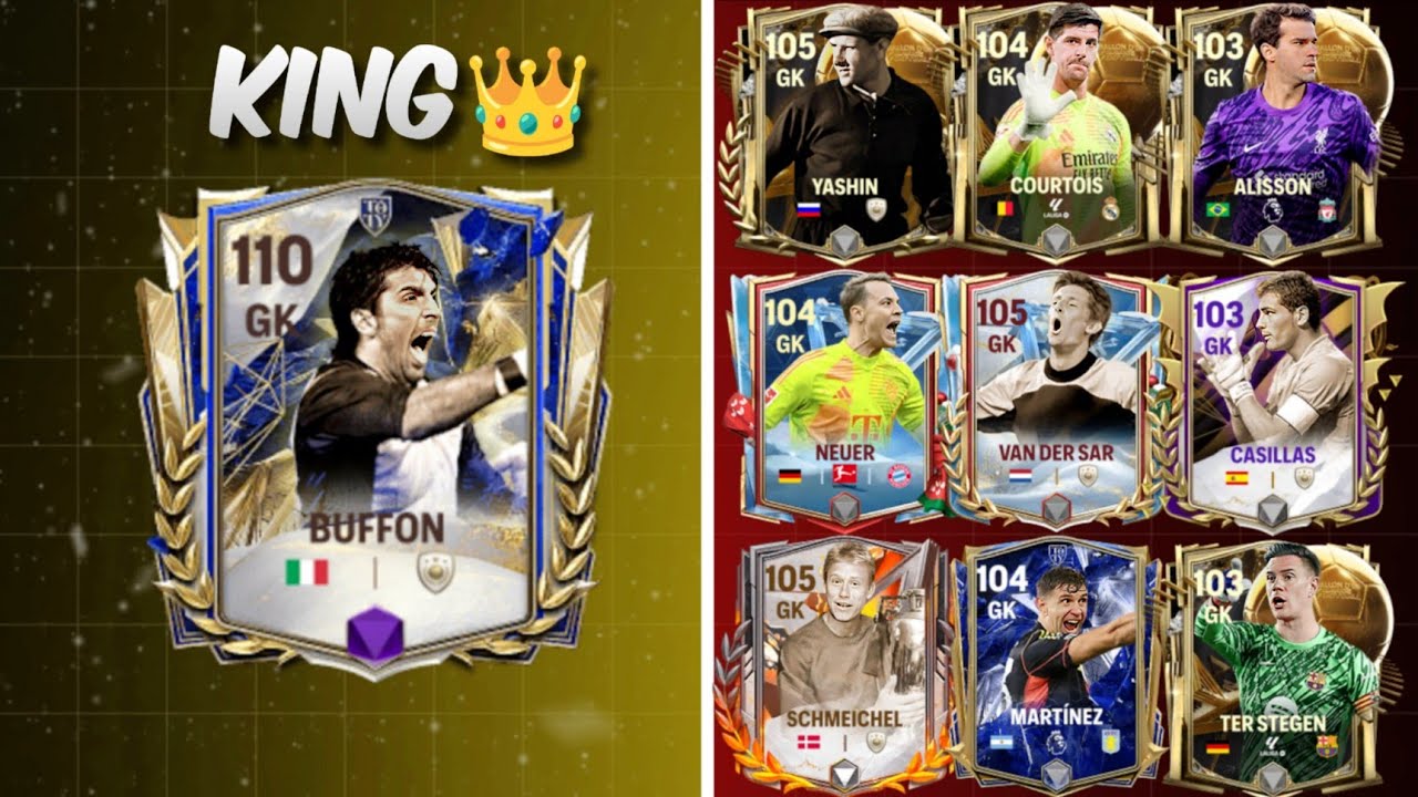 107 OVR BUFFON FC MOBILE 🤯 TOTY BUFFON REVIEW FC MOBILE || LION