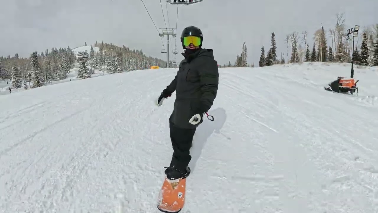 Snow boarding with my baby 2026