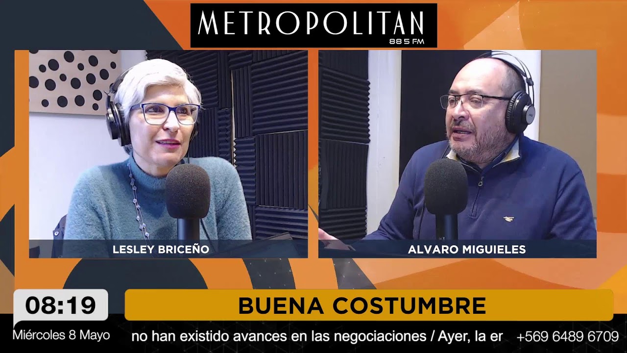 Acompa&ntilde;a tu ma&ntilde;ana con noticias: BUENA COSTUMBRE por Metropolitan FM. Mi&eacute;rcoles 8 de mayo.