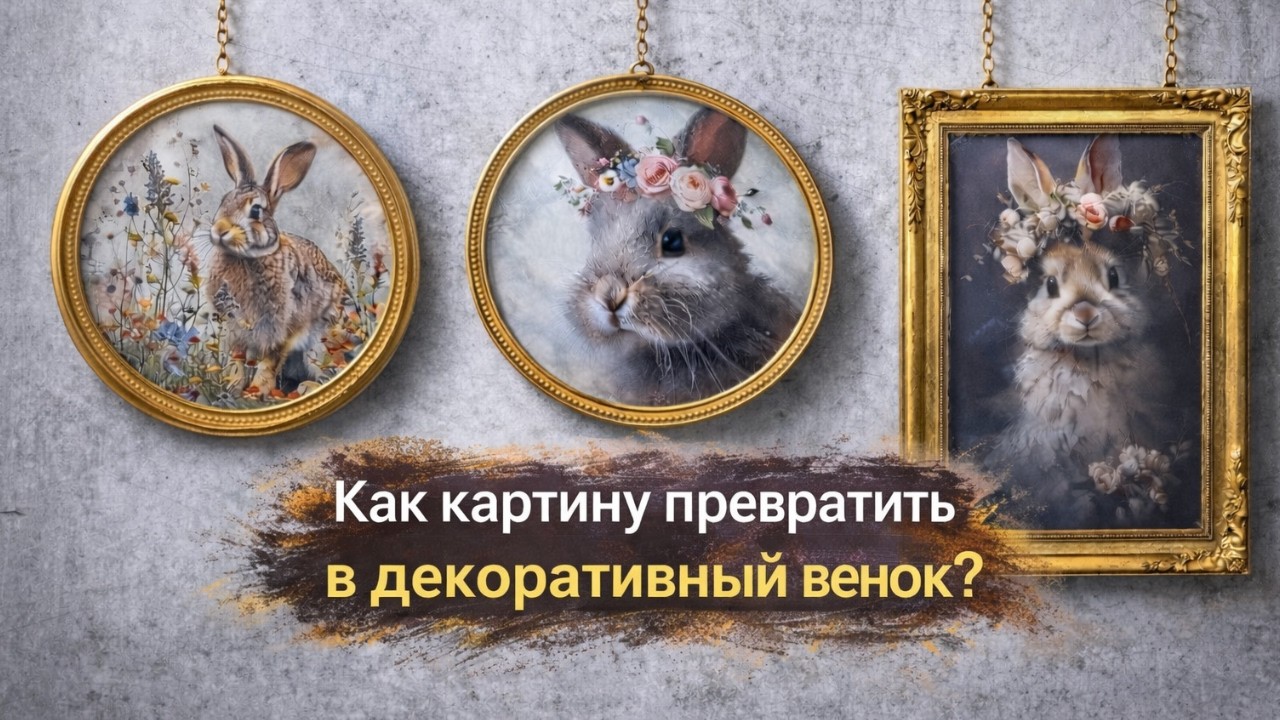 Распаковка товаров для творчества и создание необычного венка из декоративных табличек/DIY