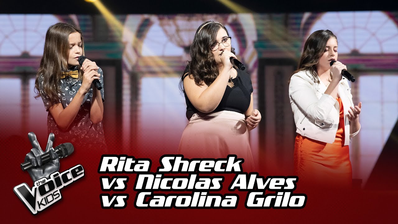 Rita Schreck VS Nicolas Alves VS Carolina Grillo | Batalha | The Voice Kids