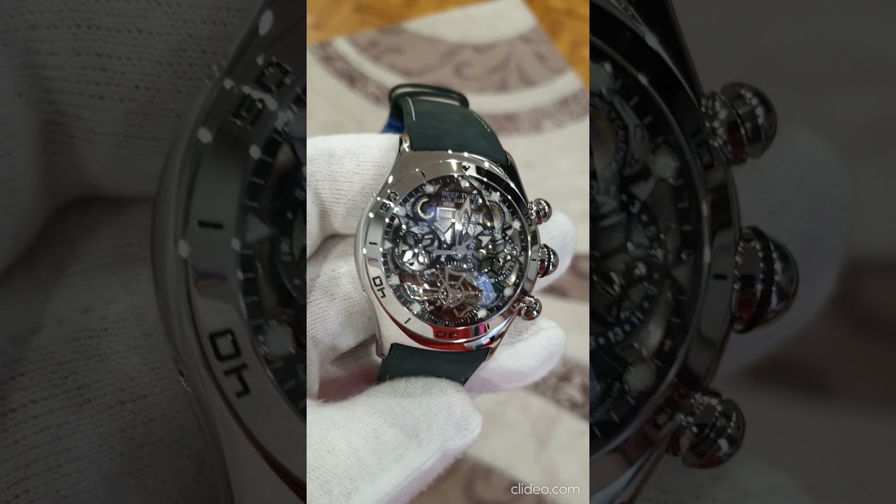 Мужские часы Reef Tiger Air Bubbles Automatic Sapphire 45mm RGA703
