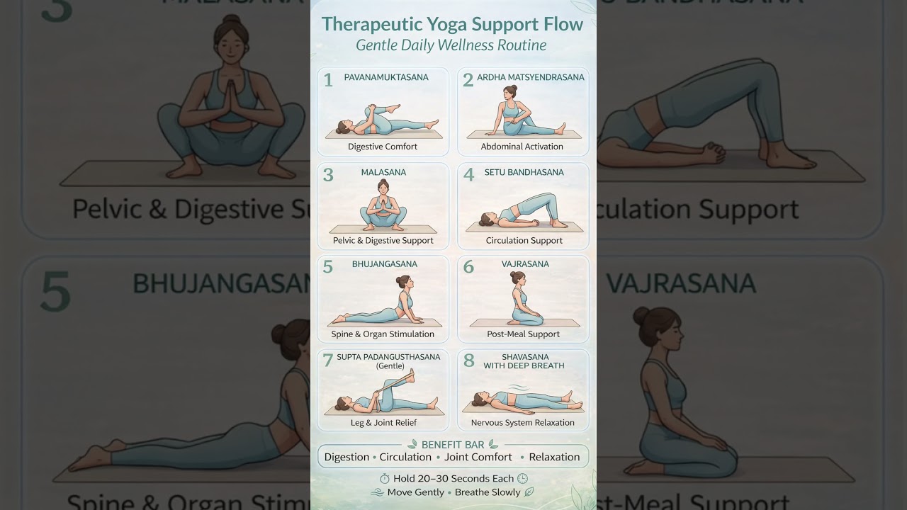 Do This Gentle Yoga Flow Daily 🧘‍♀️ | Digestion, Joints & Relaxation
