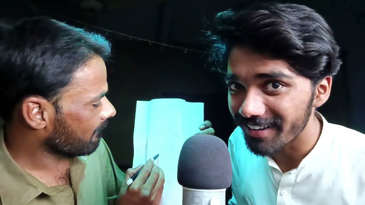 my elder brother is trying asmr for the first time 😂