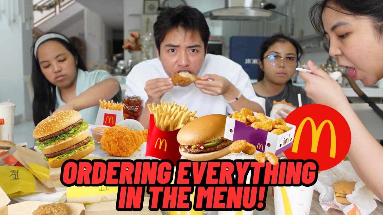 BUYING EVERYTHING IN THE MENU! *MCDO baka naman (LAUGHTRIP)