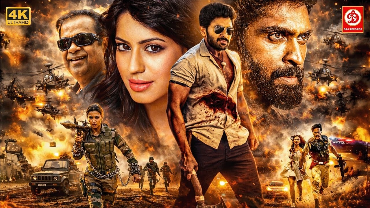 New Released South Indian Movie In Hindi | Action Movie| Wagah | Vikram Prabhu, Ranya Rao Movie