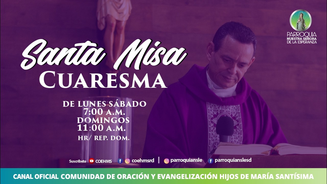 Eucaristía  Sábado, I Semana del Tiempo de Cuaresma 28/02/2026