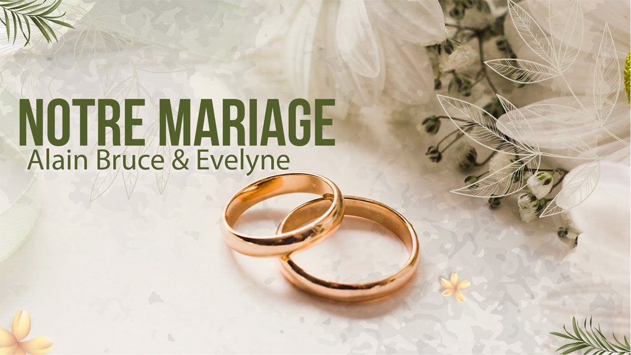 CELEBRATION DE NOTRE MARIAGE ｜ALAIN BRUCE & EVELYNE