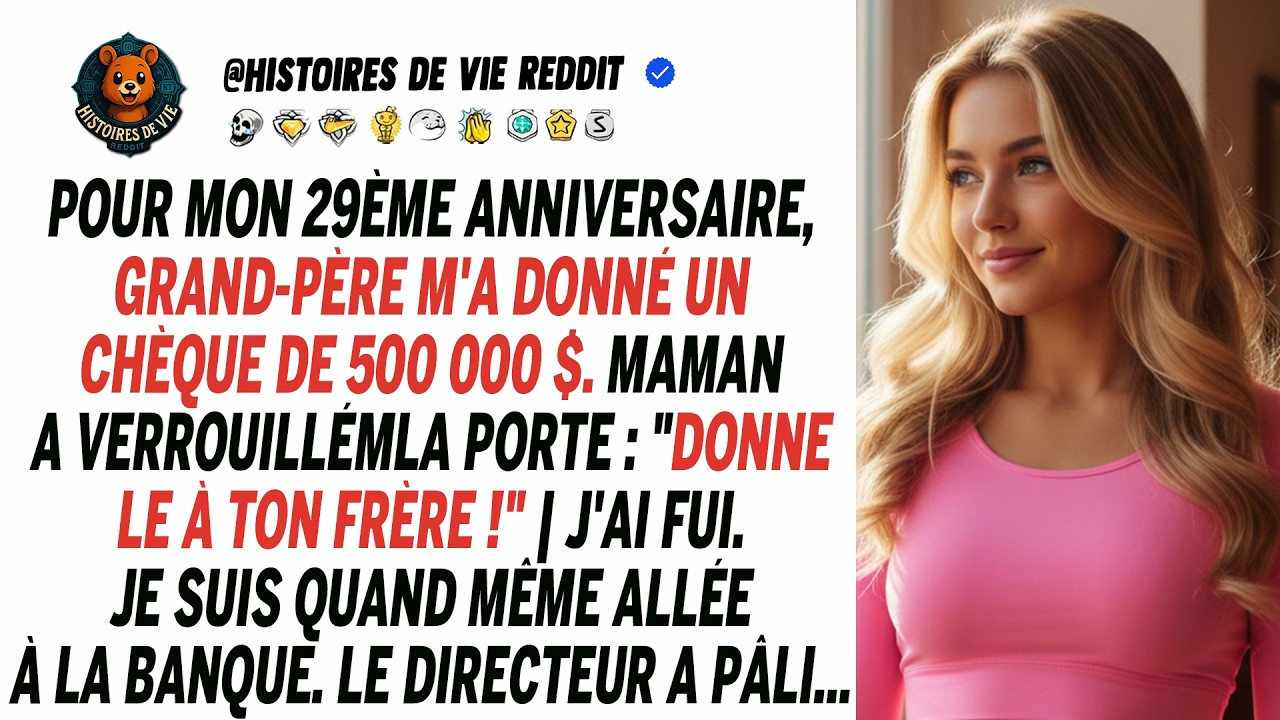 Mes parents ont voulu voler mon cadeau de 500 000 $. J'ai tendu un piège pour me venger.