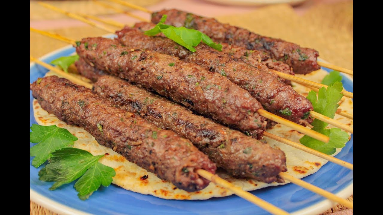 عمل كفتة الكباب في البيت Kofta Kebab/ Shish Kebab.. حلقة 112