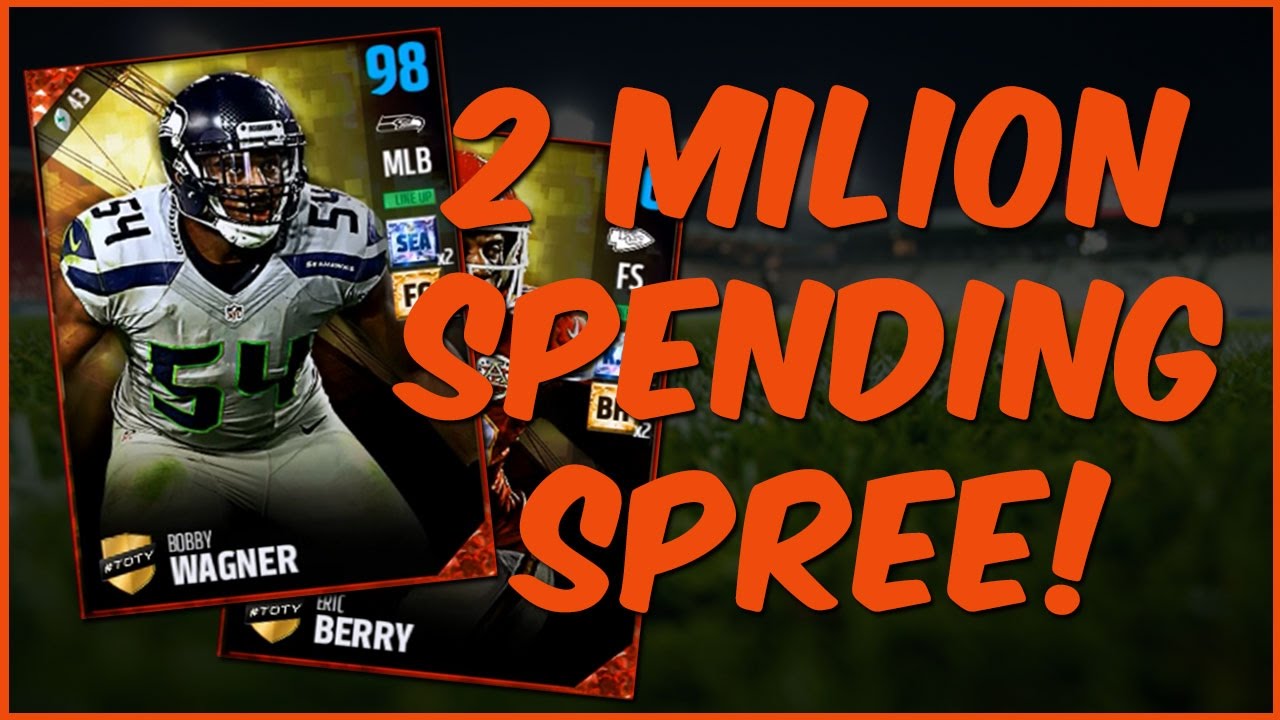 MUT 17 | 2 Million Coin Spending Spree! TOTY Upgrades - We Got 98 Overall Bobby Wagner!
