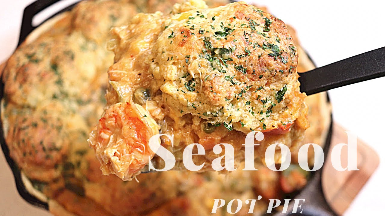Seafood Pot Pie Easy Recipe With Red Lobster CHEDDAR BAY BISCUITS | Must Try This Tonight Recipe