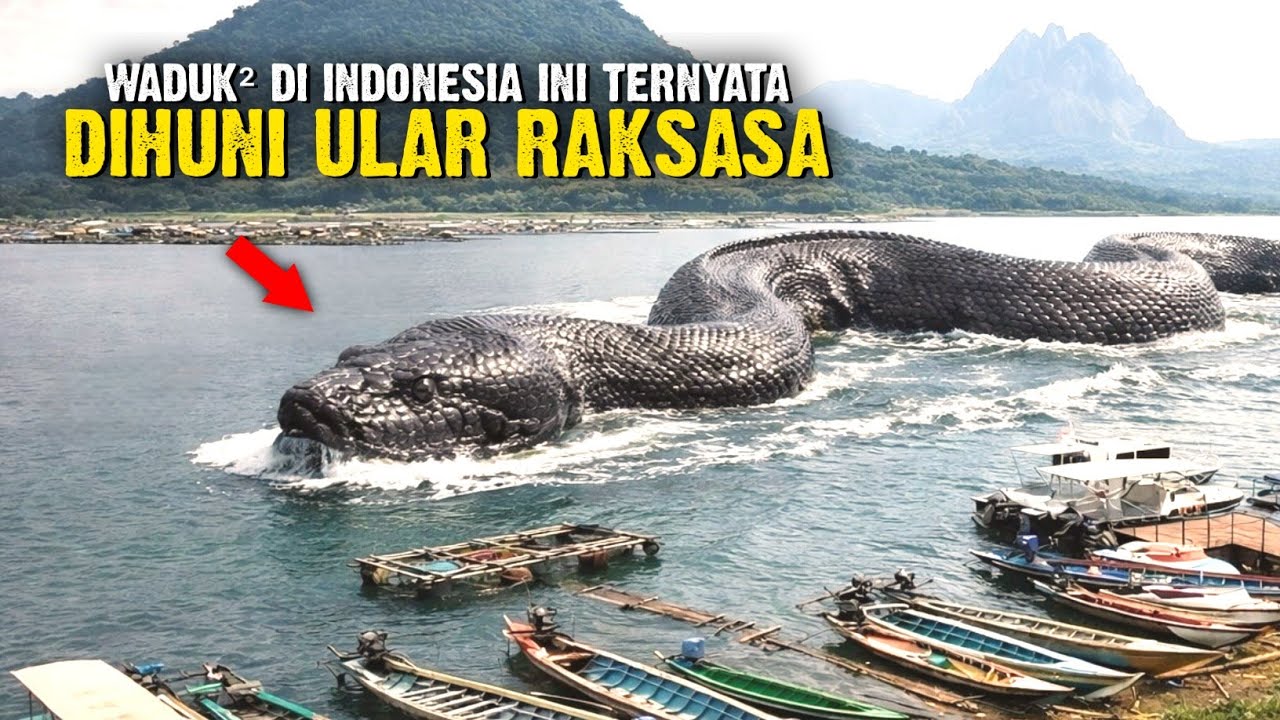 Ternyata Ular Raksasa Benar Diyakini Mendiami Waduk-waduk Besar di Indonesia
