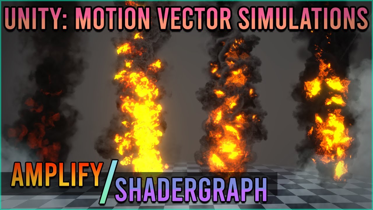 Unity: шейдер векторной симуляции движения для огня/дыма. (+Blender для текстур)