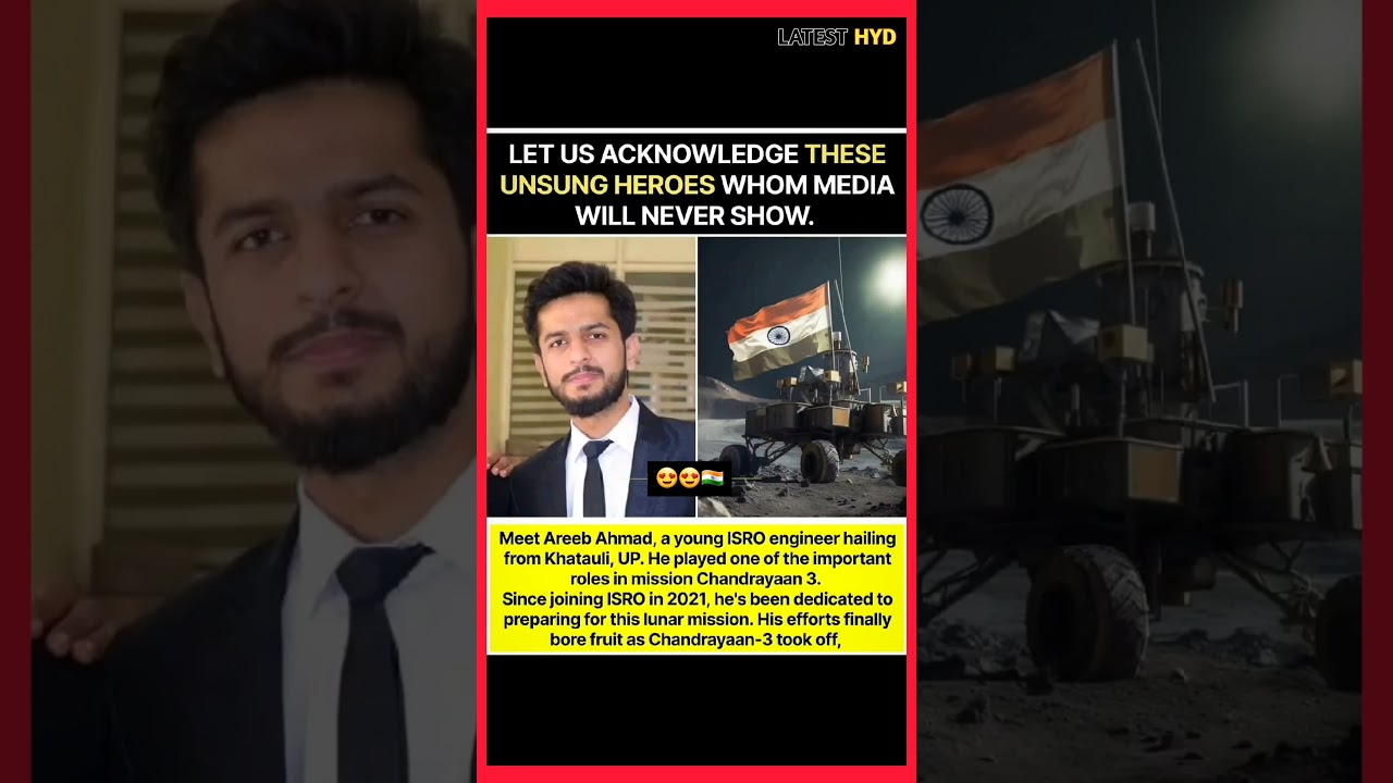 Areeb Ahmed a younger ISRO Engineer |  #chandrayaan3 #isro #latesthyd #shorts