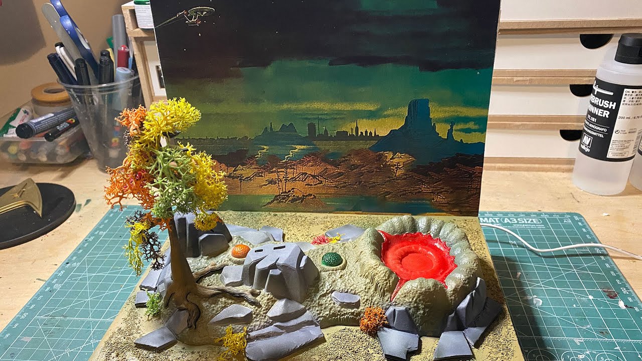 AMT Classic Mr. Spock scale model - Part One: The Diorama