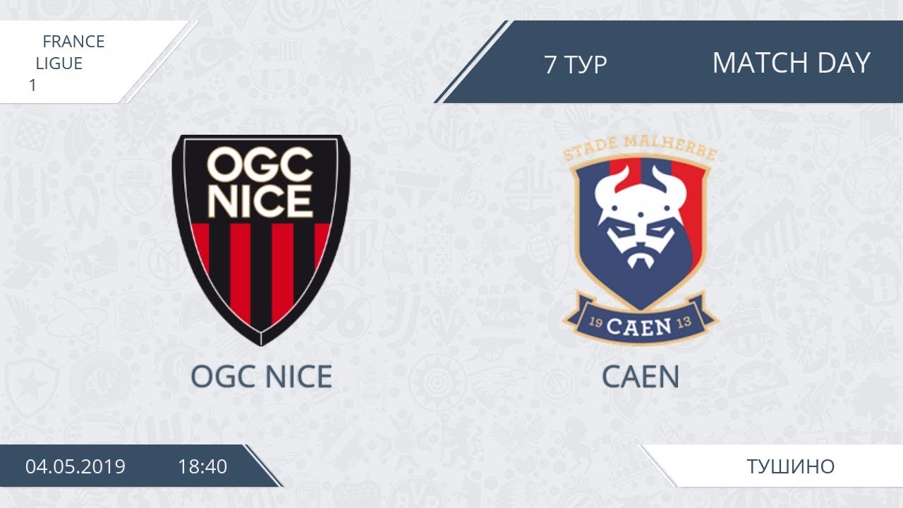 AFL19. France. Ligue 1. Day 7. OGC Nice - Caen.