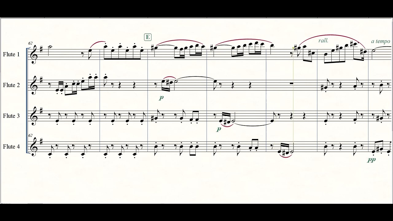 Danse Boheme Flute Quartet Opera Carmen 중
