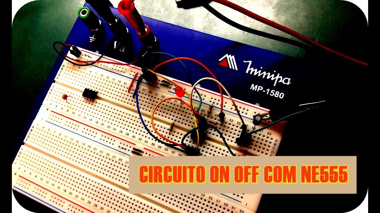 Circuito ON OFF com 555