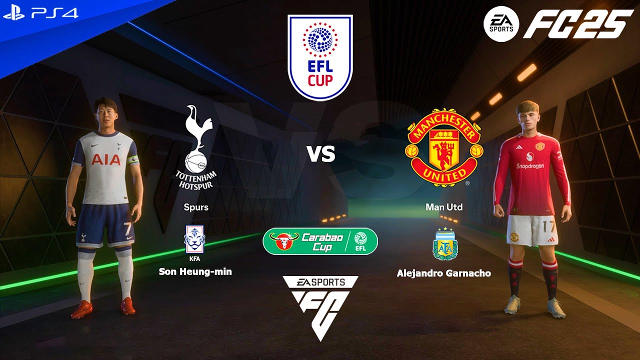 FC 25 PS4 - Tottenham Hotspur vs Man United | Carabao Cup 24/25