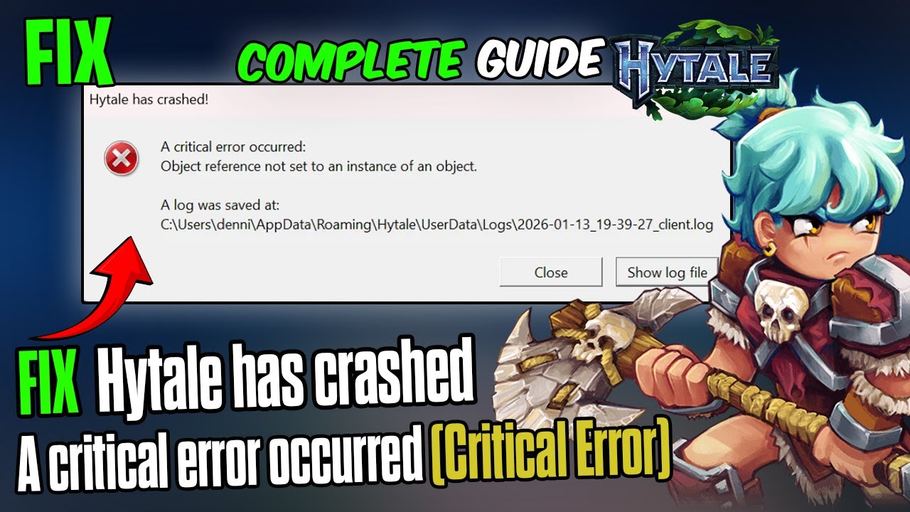 🔥 Fix HYTALE Critical Error | Object Reference Not Set Crash 🛠️