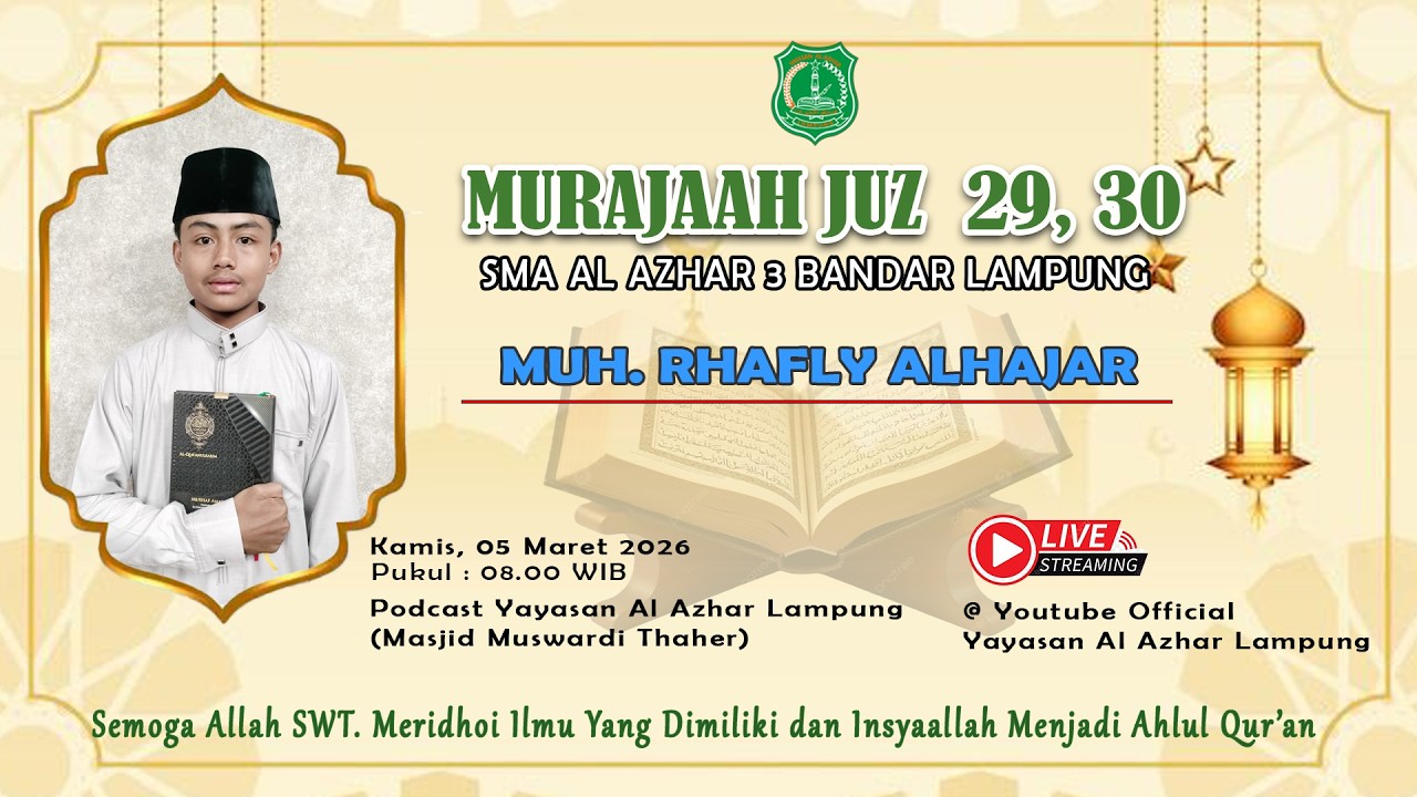 KBM TAHFIDZ MUROJA'AH JUZ  29,30 A.N MUH. RHAFLY ALHAJAR