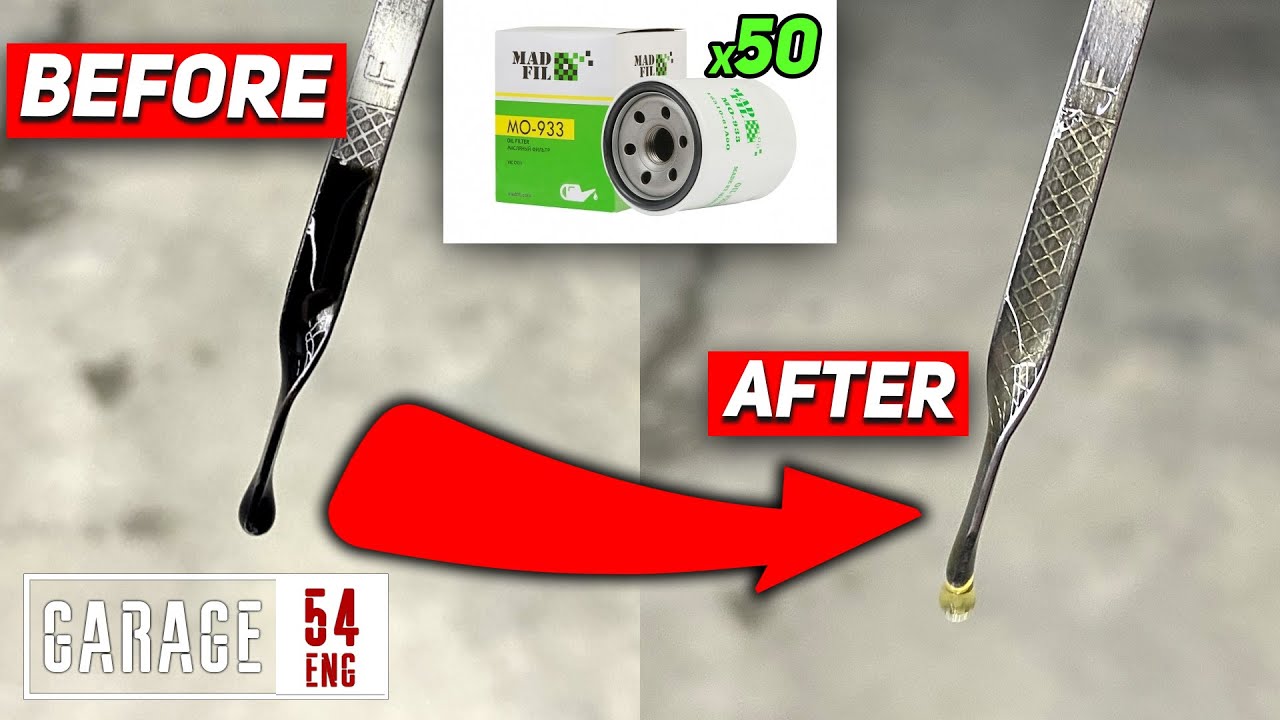 Can 50 oil filters make used motor oil clear again?