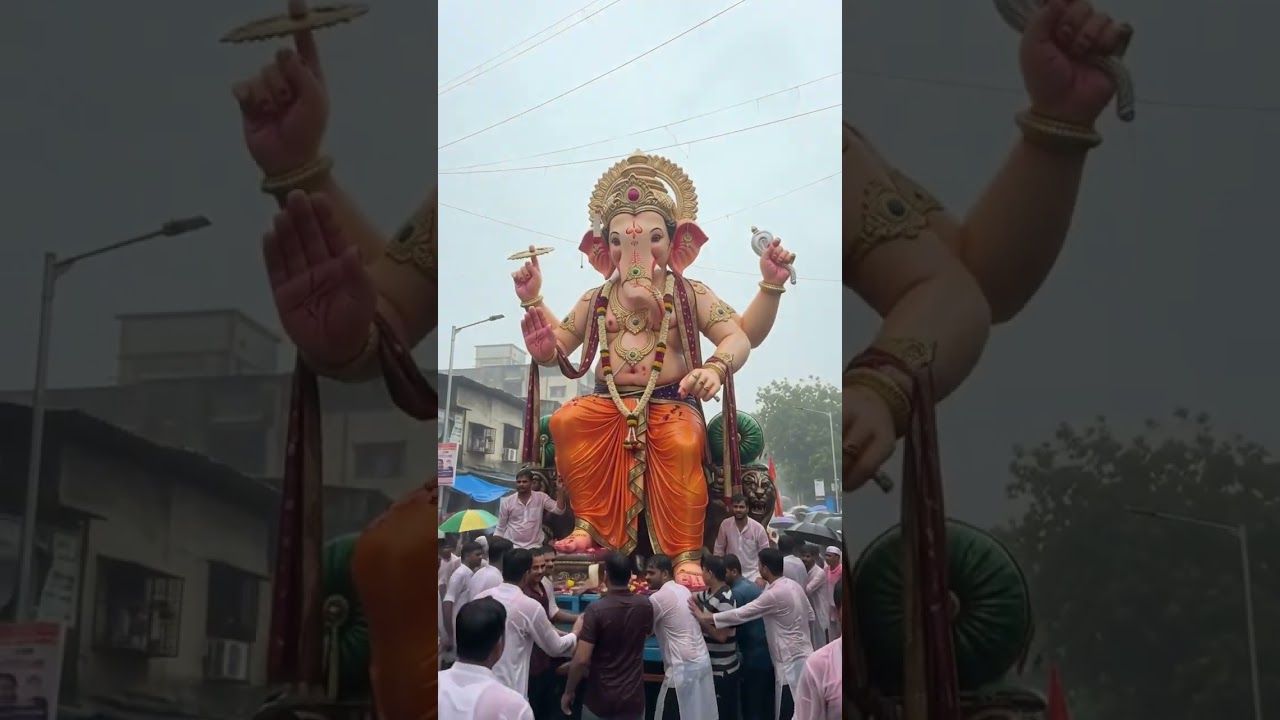 Ganesh chaturthi vlog hindi tufan rain mumbai #ganeshchaturthi #ganpatibappamorya #trendingshorts