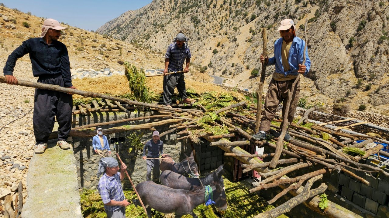 Nomadic Life: Nomads Say Goodbye to Mountain Life ⛰️ | The Nomadic Journey Begins Again 🏞