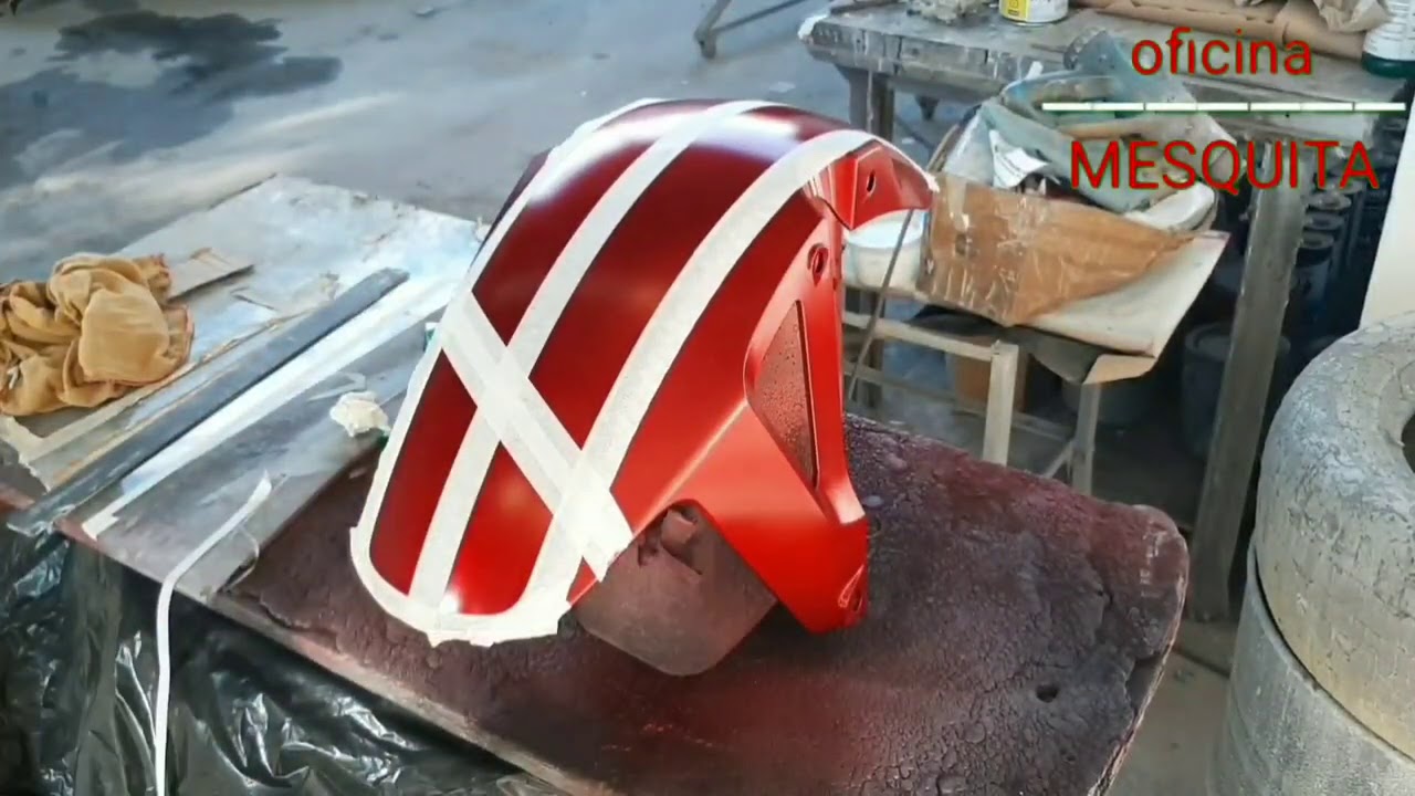 Pintura moto nc 750x paralama personalizado