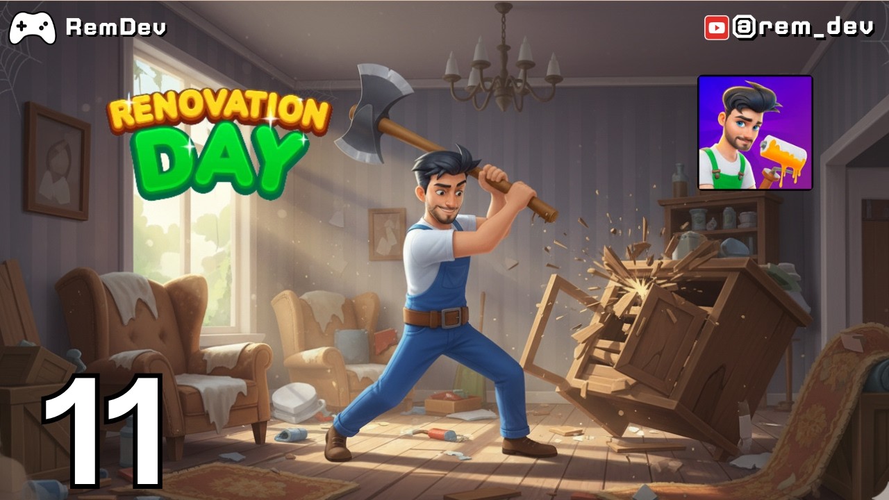 Renovation Day: House Makeover Level 11 – New Area Unlocked, Bigger Mess!