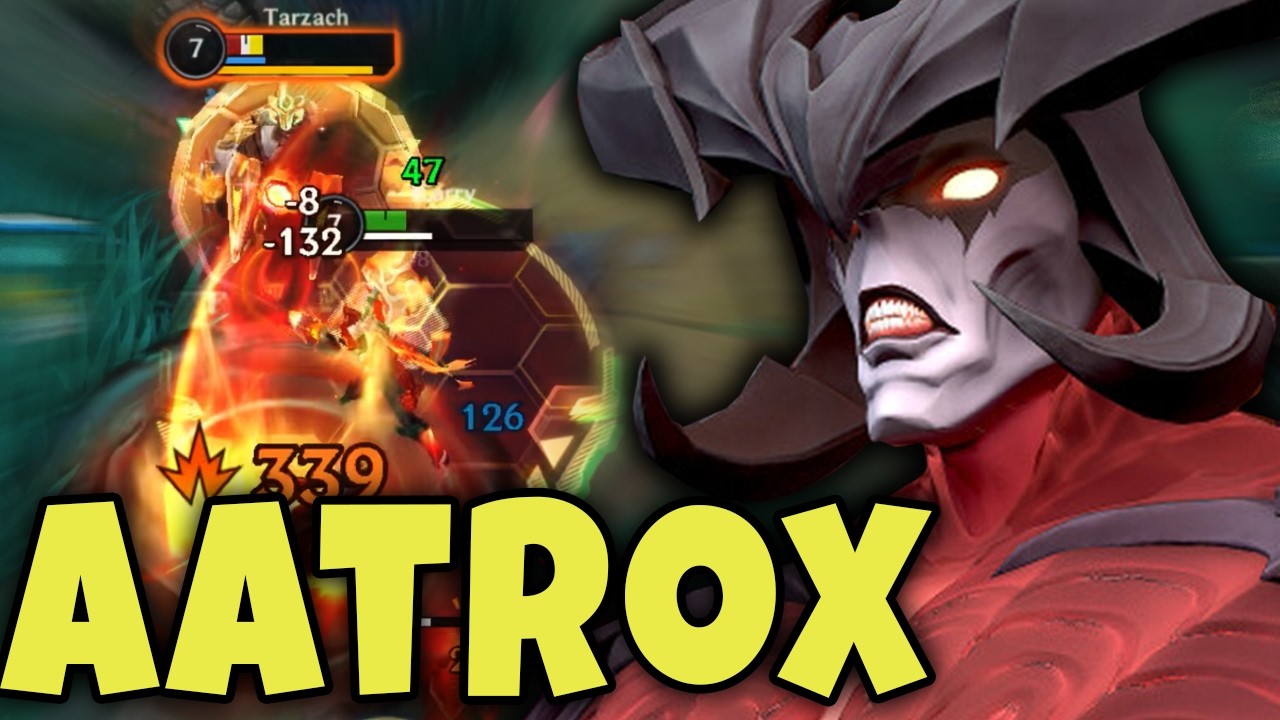 Wild Rift Aatrox Baron Lane Gameplay in Season 20 (Build & Runes)