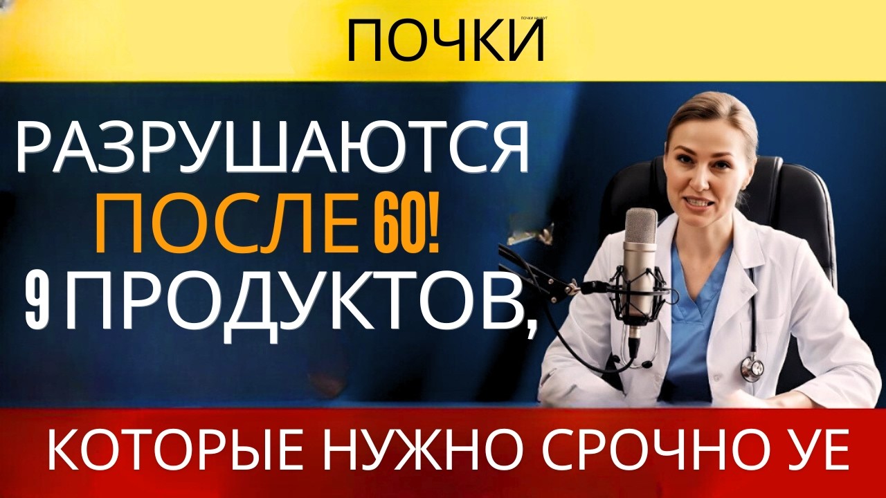 ВРАЧ ПРЕДУПРЕЖДАЕТ! 9 продуктов, которые тихо убивают почки после 60