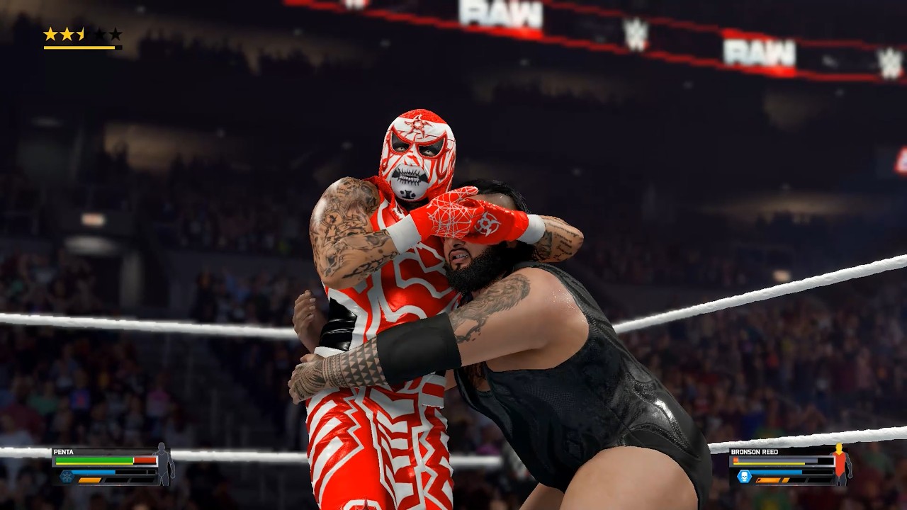 Penta Vs Bronson Reed - Extreme Rules Match - Monday Night Raw - WWE 2K25 Gameplay