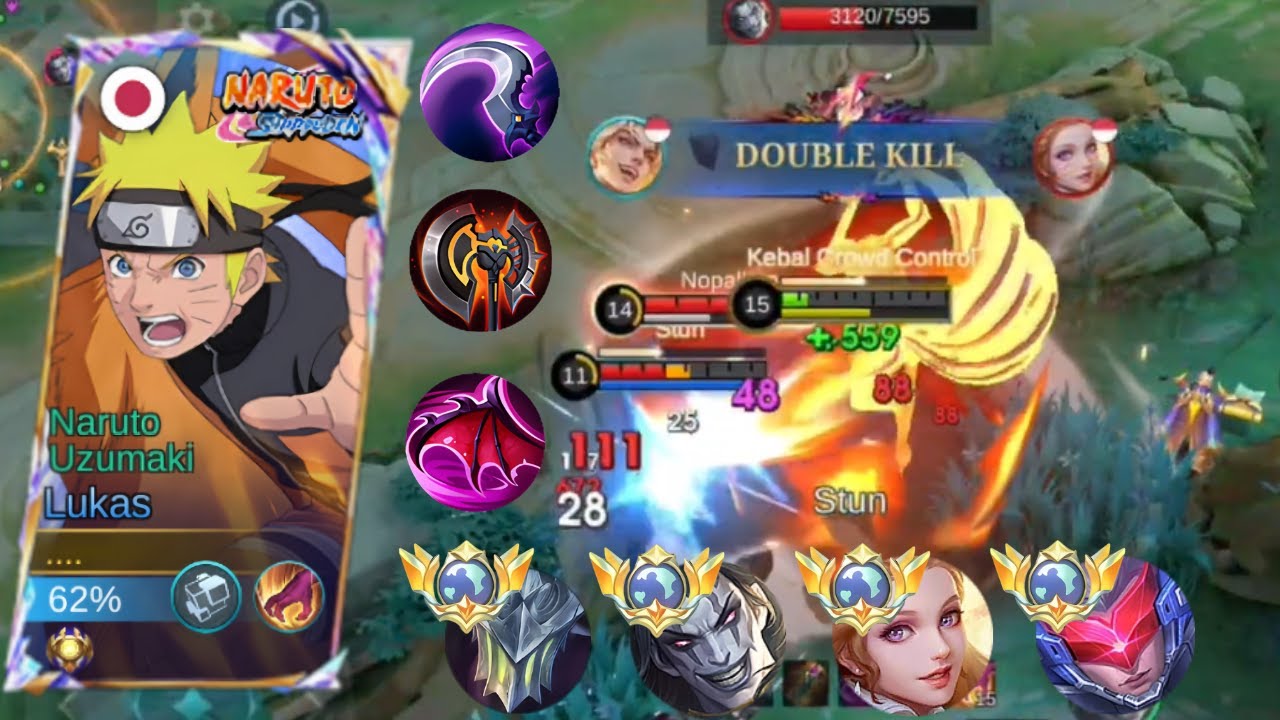 GAMEPLAY AGGRESSIVE LUKAS JUNGLER VS PRO ARGUS GOLD LANE!! BUILD LUKAS HYPER TERSAKIT - MLBB