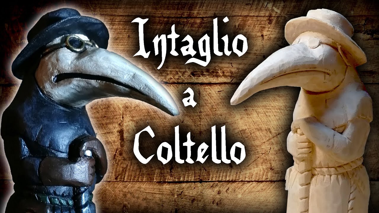 Intaglio Legno MEDICO della PESTE | Wood Carving PLAGUE DOCTOR