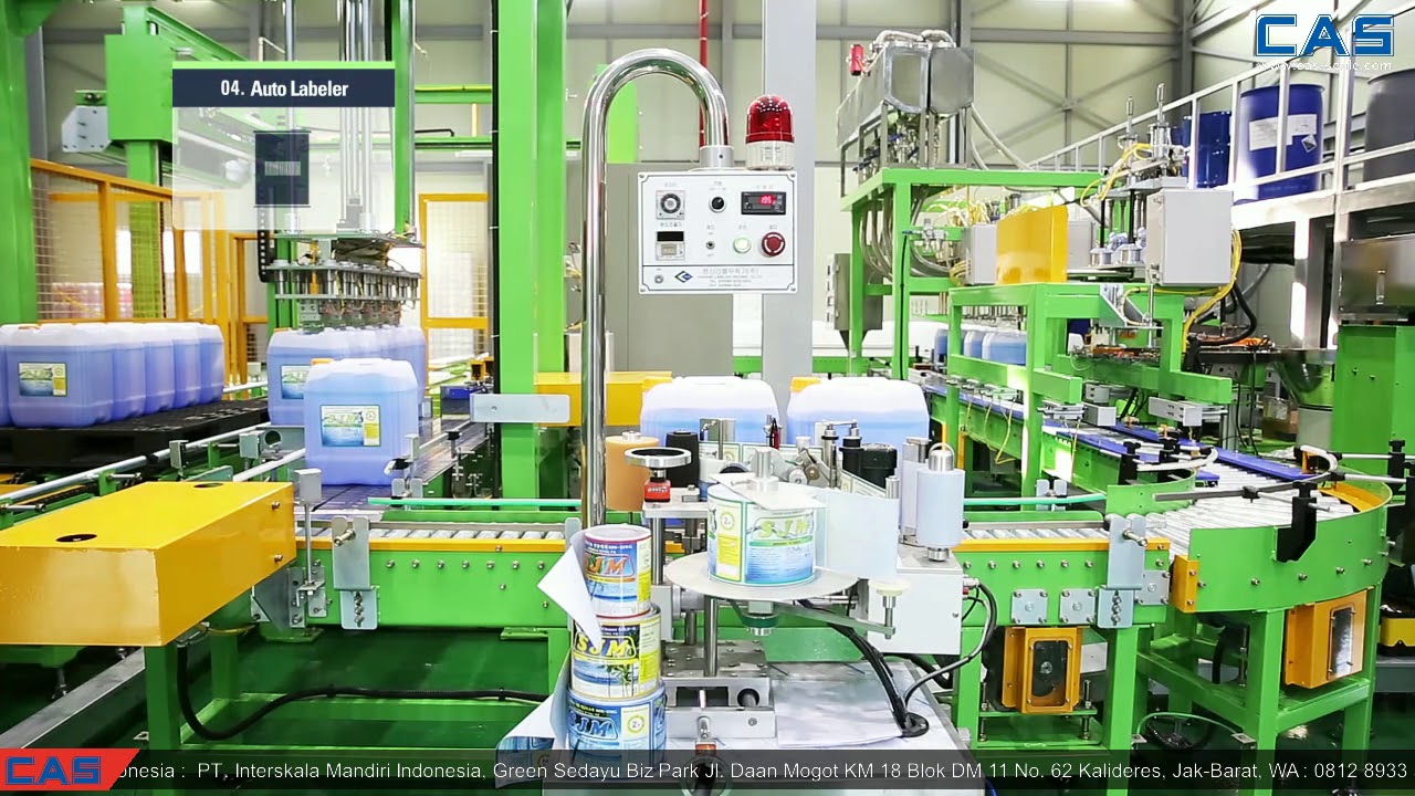 CAS Liquid Filling Machine for Plastic Jerry can 200kg ENG