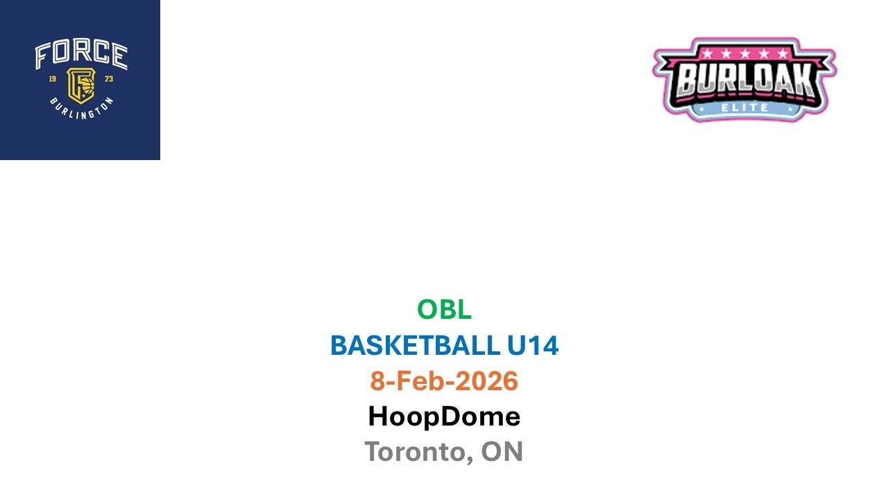 08-Feb-2026 | U14 | Burlington Force vs Burloak Elite | OBL