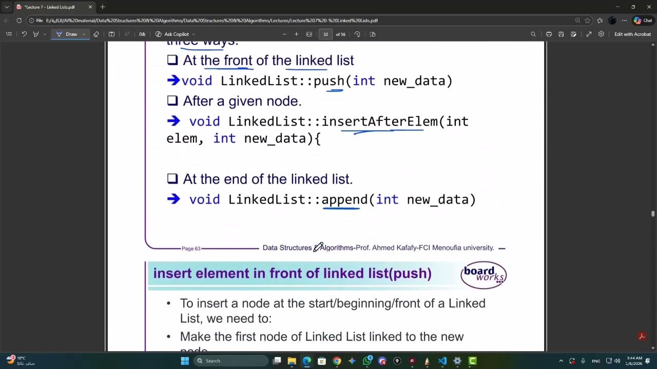 Push & print_list (Linked list)