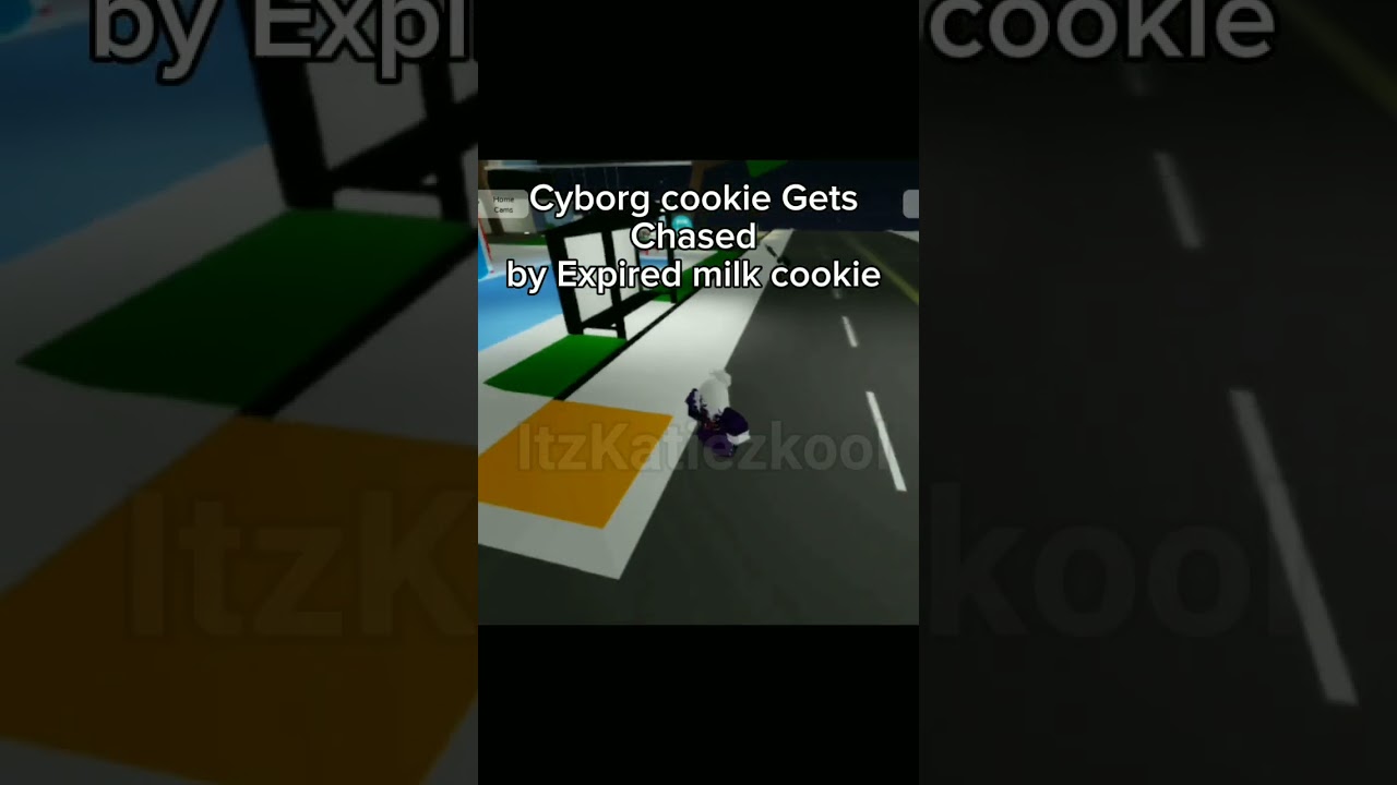 Cyborg cookie Gets Chased by Shadow milk cookie