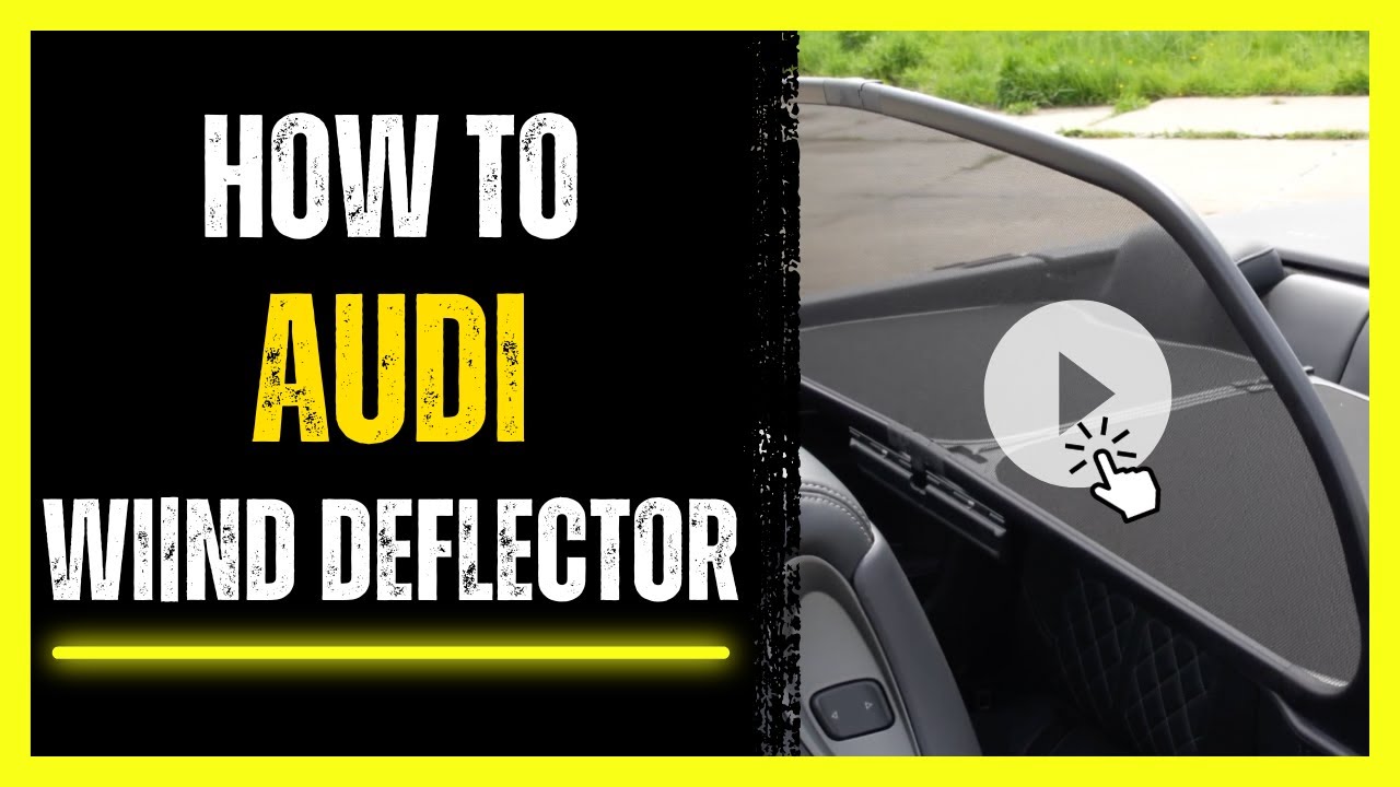 How to remove and install the wind deflector in your Audi convertible | VAG Car Tutorials
