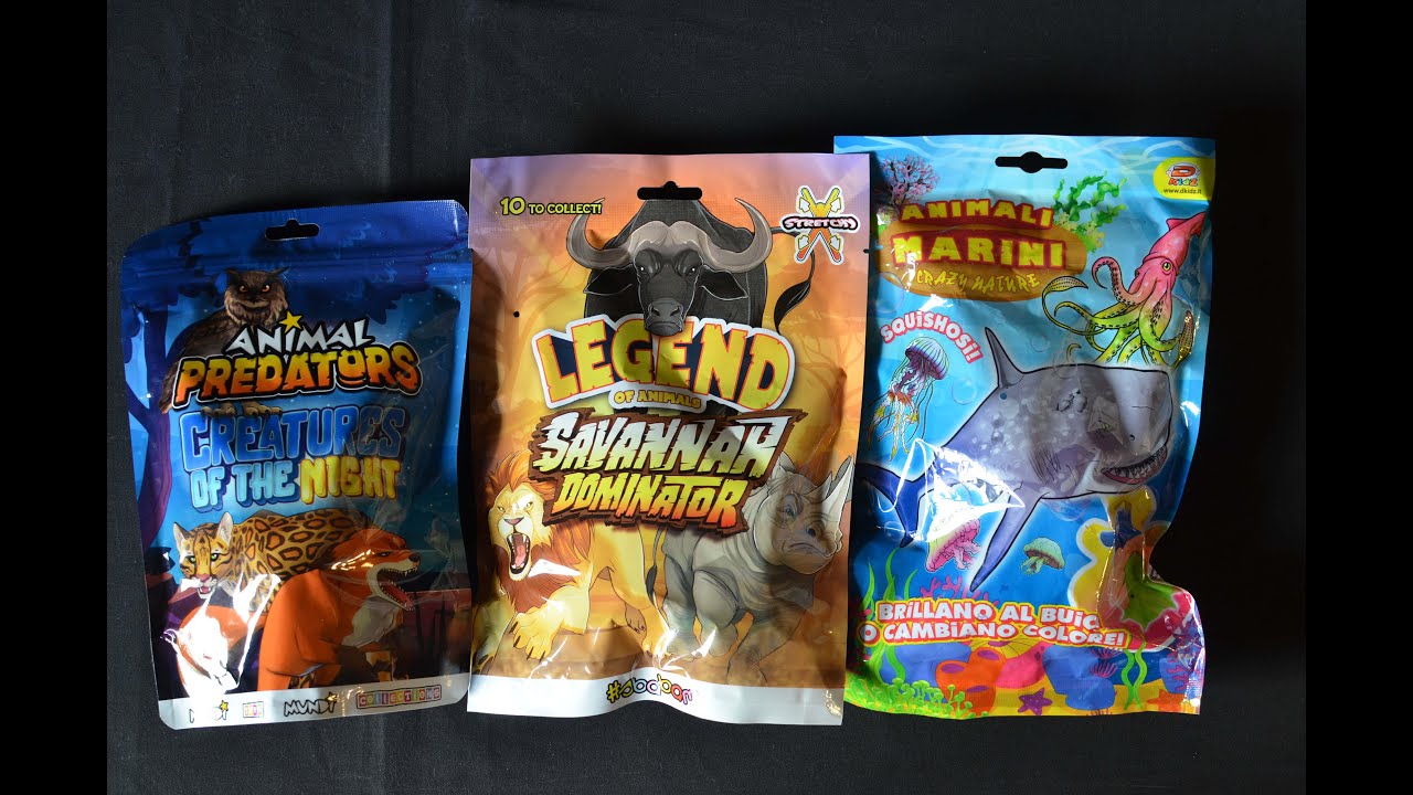 Apro tre buste edicola - Legend of Animals - Animal Predators - Animali Marini