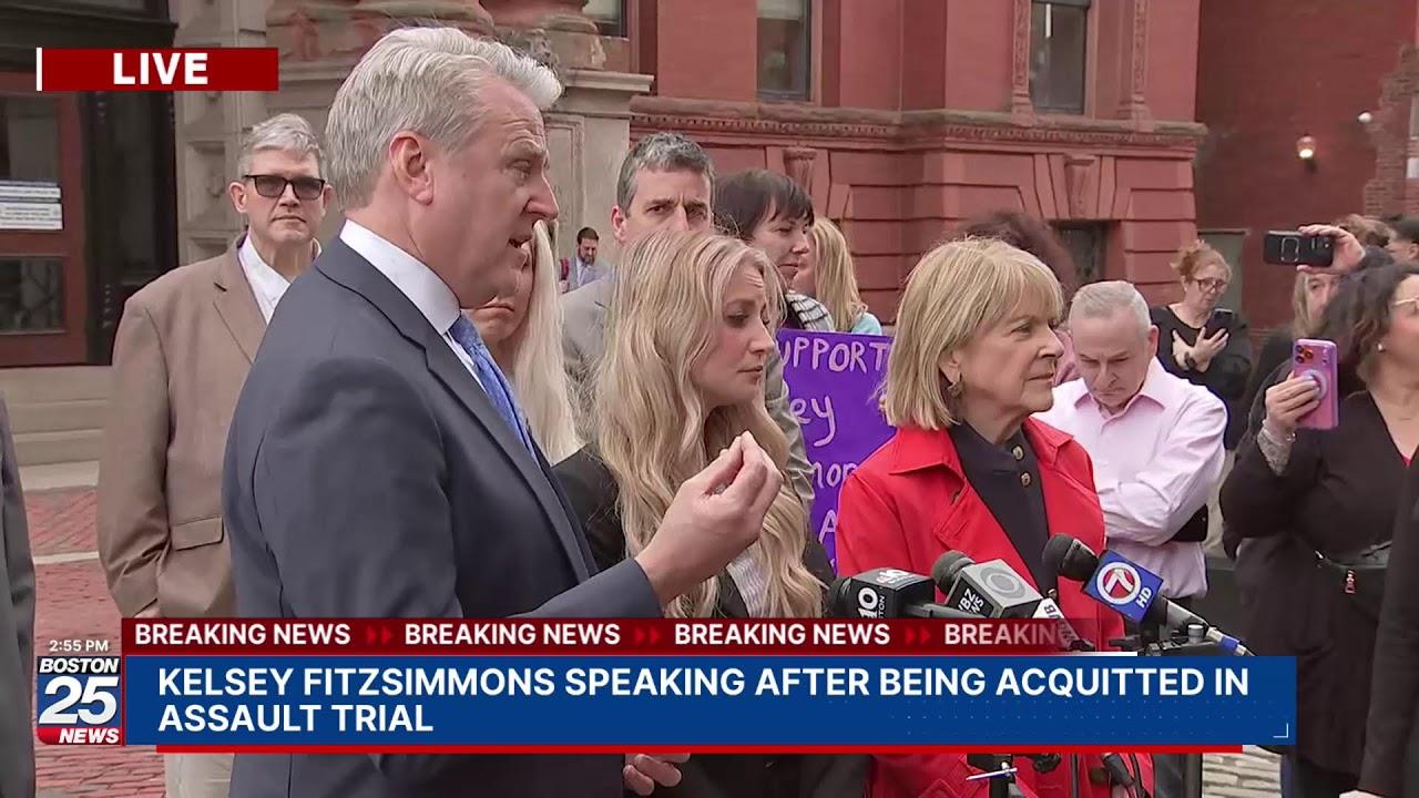 WATCH LIVE: Kelsey Fitzsimmons speaking after being acquitted in assault trial.