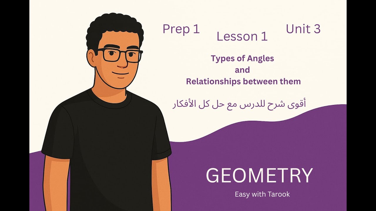 Math Prep 1 | Unit 3 Lesson 1 | Geometry | أقوى شرح وحل لكل أفكار أول درس