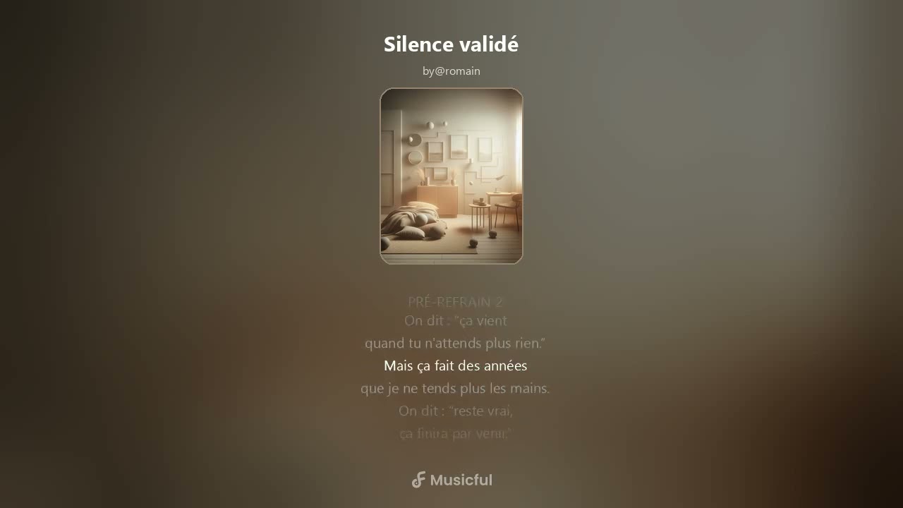 Silence validé - Chanson originale AI (karaoké Version)