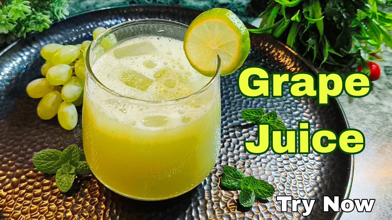Grape Juice |Grape Juice Recipe |GreenGrape Juice |How to makegrape juice at home 