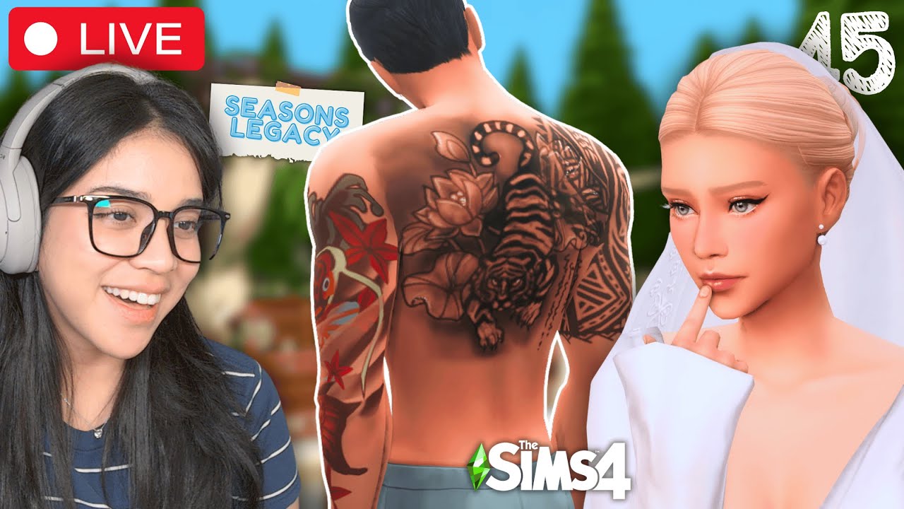 SHE'S MARRYING A Y*KUZA?!  *Seasons Legacy* - The Sims 4 (LIVE)