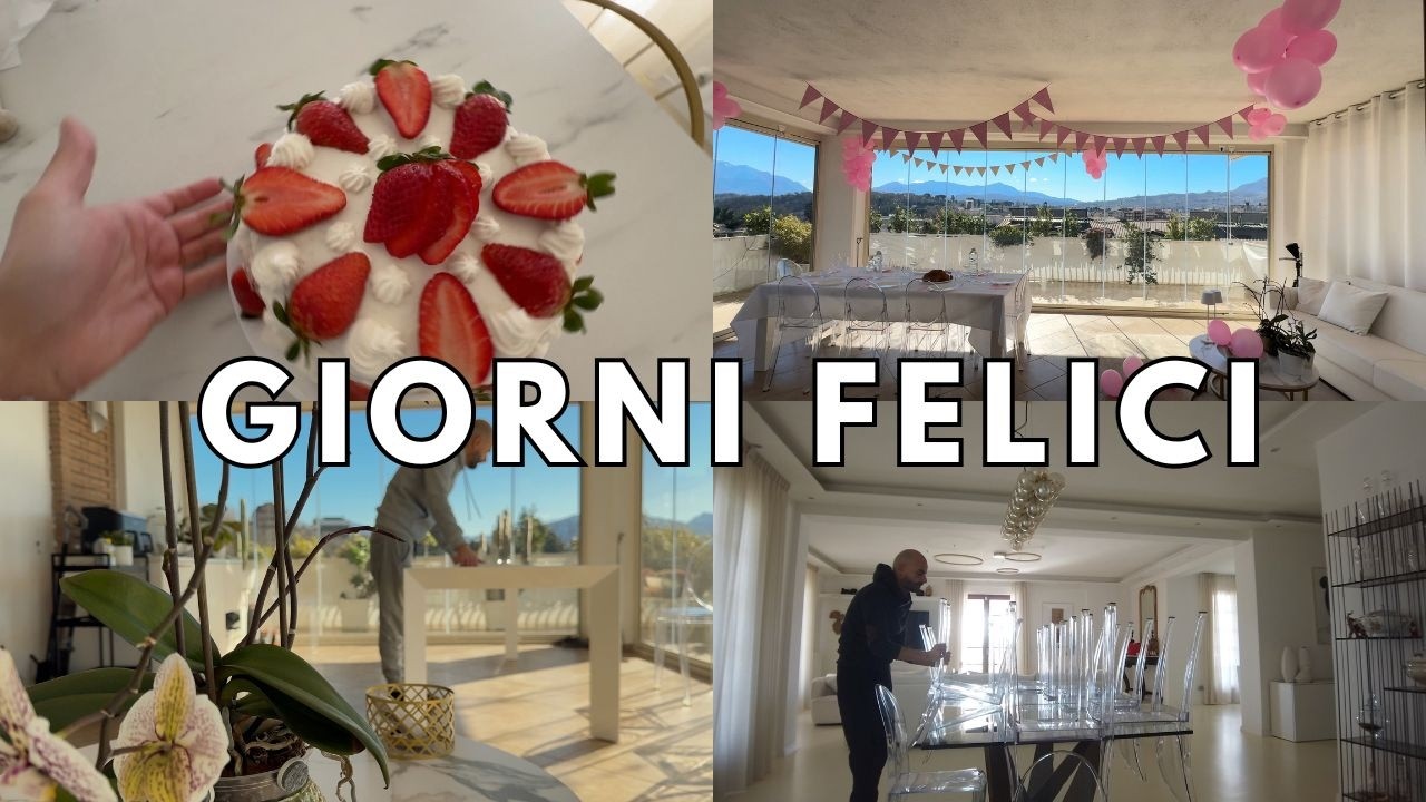UNA FESTA PER LEI❤️😊 MOMENTI FELICI TRA CUCINA E PULIZIE DI CASA