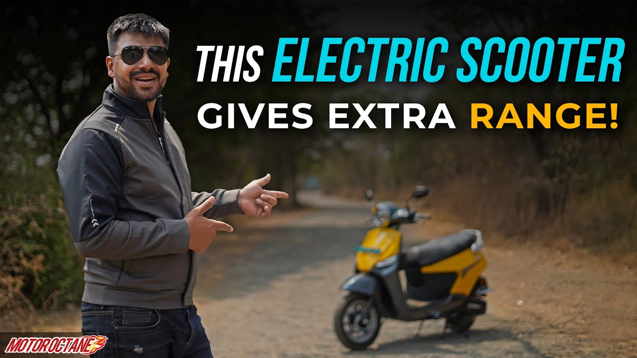 This electric scooter gives extra range!