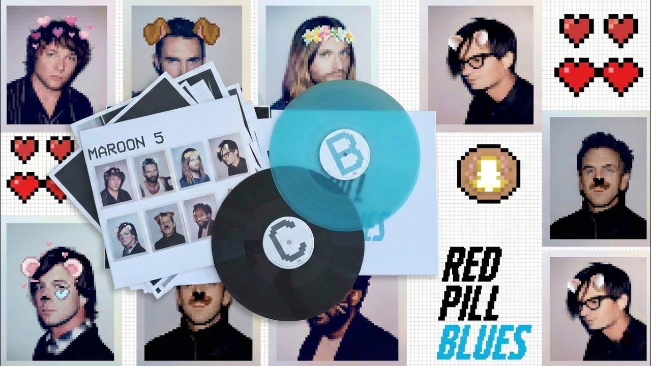 Maroon 5 - Red Pill Blues Deluxe Bosxet Transluscent Blue + Etched Black vinyl EP.788